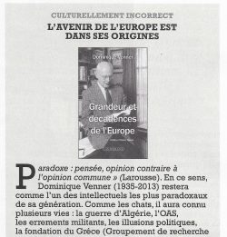 L’avenir de l’Europe est dans ses origines